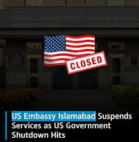 پاکستان میں امریکی سفارت اور قونصل خانوں کی سروسز معطل