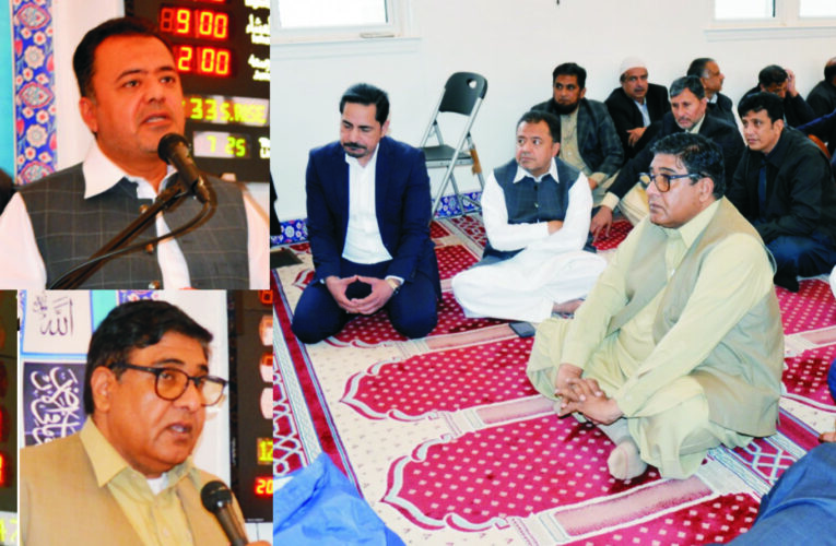 پاکستانی امریکن کمیونٹی کی نوجوان شخصیت غلام مصطفی دیوان کے کزن دیوان بلال خالد کی جامع مسجد بیت الکرم میں رسم قل کی روحانی محفل