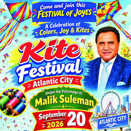 Colorful “Basant Festival” to Be Held in Atlantic City on September 20